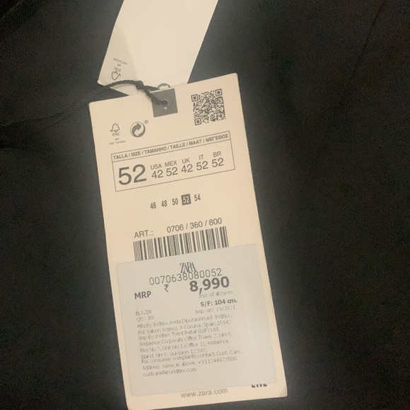 Zara new shawl collar blazer for sale - Picture 3 of 3